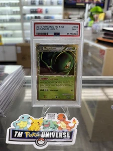 PSA 9 Mint 2010 Pokemon Meganium Prime 109/123 Holo Heartgold Soulsilver Base - Picture 1 of 2