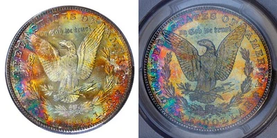 1881-S PCGS MS65 MORGAN $ - END ROLL BEAUTY - RAINBOW SPECIMEN (VIDEO) - Image 1 of 4