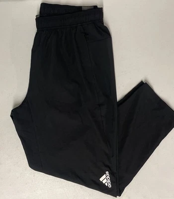 ADIDAS Mens Aeroready Designed 4 Movement Training Pant Wind Track XL Logo BLACK - Image 1 of 4