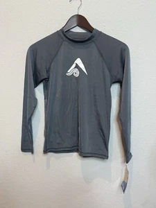 Kanu Surf Boys UPF 50+ Sun Protective Rashguard Swim Shirt Avalon Gray 14/16 - Picture 1 of 5