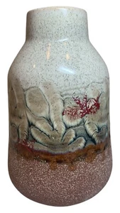 Bloomingville Reactive Drip Glaze Vase Hand Painted Stoneware Multicolored - Picture 1 of 11