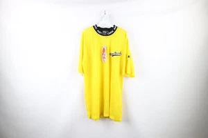 NOS Vtg 90s Streetwear Mens M Spell Out Script New York Baggy Fit Mesh T-Shirt - Picture 1 of 12