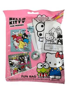 Hello Kitty Aktivität Spaß Tasche-Malbuch, Aufkleber, Puzzle, Stifte & Hüpfen - Bild 1 von 2