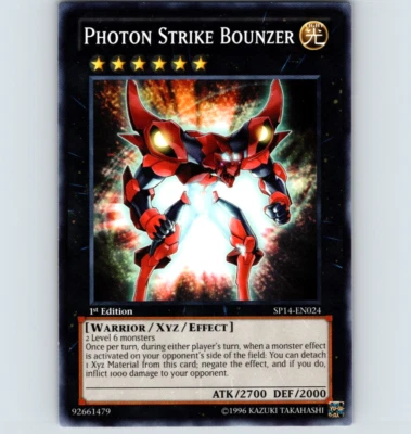 Yugioh Photon Strike Bounzer SP14-EN024 1st Edition Common - NM - Image 1 of 2