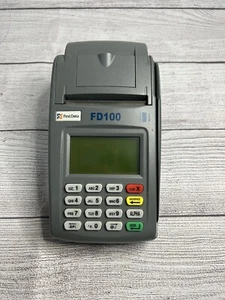 First Data FD100 Gray Wireless Portable Terminal Unlocked Credit Card Machine - Picture 1 of 8