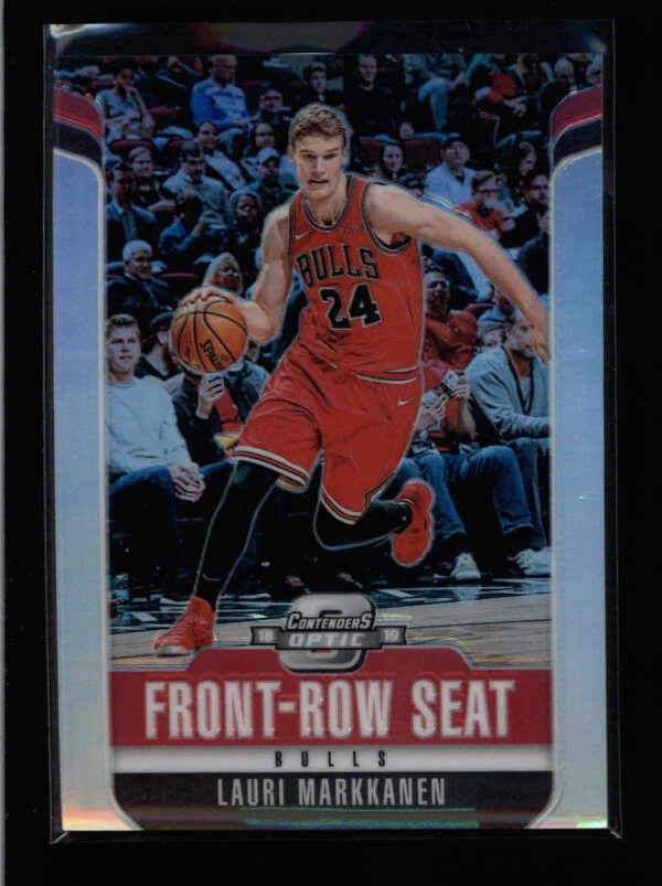 LAURI MARKKANEN 2018/19  CONTENDERS OPTIC #18 FRONT-ROW SEAT PRIZM BA5558 - Image 1 of 1