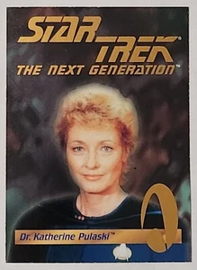 Playmates Toys Skybox Star Trek Next Generation Action Figure Card - Dr. Pulaski - Picture 1 of 2