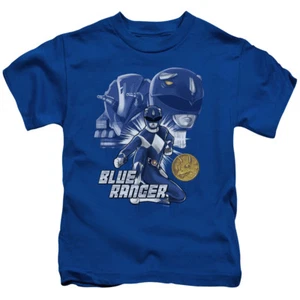 POWER RANGERS BLUE RANGER Toddler Kids Boys Graphic Tee Shirt 2T 3T 4T 4 5-6 7 - Picture 1 of 3