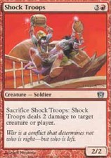 SHOCK TROOPS FOIL 8th Edition MTG Magic the Gathering Cards DJMagic