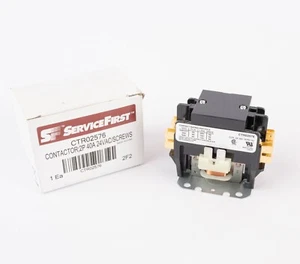 Service First Trane CTR02576 Contactor, 40Amp, 240-600VAC, 2-Pole, 24VAC Coil - Picture 1 of 10