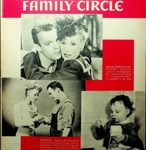Family Circle August 27 1943 Dennis O'Keefe Martha Scott Hi Diddle Diddle - Picture 1 of 3