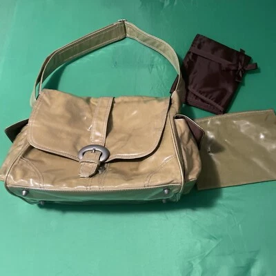 Kalencom Laminated Diaper Buckle Bag Mustard Color Baby Tote - Image 1 of 4
