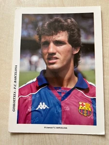 JON ANDONI GOIKOETXEA-FC Barcelona Años 90-36 Gorras ESPAÑA-Ex-Yokohama-Osasuna-AK - Imagen 1 de 2