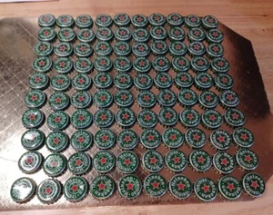 Beer Bottle Caps Lot Of 100 Heineken - Picture 1 of 9