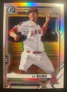 2021 Bowman Draft Ky Bush #BDC-149 Chrome 1st Bowman Refractor - Angels
