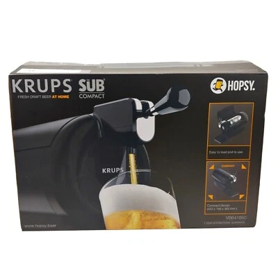 KRUPS Hopsy SUB Draft Beer Dispenser 67oz Black - VB641850  - Image 1 of 4