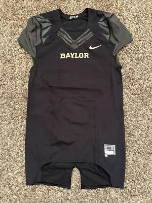 Nike Baylor Bears University Team Issued Football Jersey Black/Gold Size 40 - Image 1 of 3