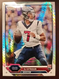 2023 Topps Composite CJ STROUD Cromo Prisma Rifrattore RC #2 Texans Rookie Card - Foto 1 di 2