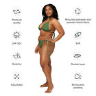 New Women's XS-6XL String Bikini Set Removable Padding UPF 50+ Sage Green Ties
