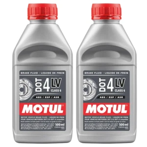 Motul Brake Fluid DOT 4 LV Low Viscosity 100% Synthetic 111254 500ml 2 Pack - Picture 1 of 2
