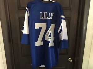 Bob Lilly SIGNED COWBOYS CUSTOM Jersey. BAS COA - Picture 1 of 5