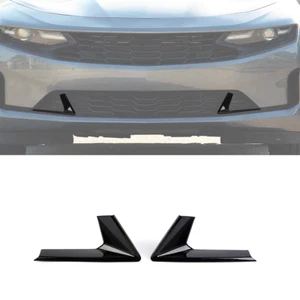 2PCS Black Front Grill Covers Center Grille Inserts For Chevrolet Camaro 2019+ - Picture 1 of 11