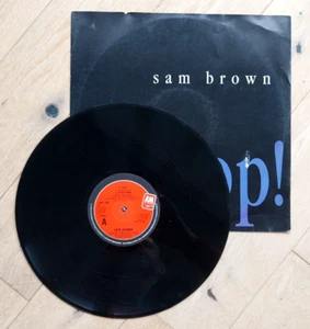 SAM BROWN - STOP (VERY GOOD CONDITION 12" VINYL SINGLE) - Picture 1 of 2