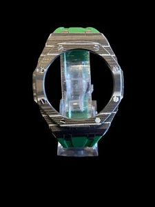 G-Shock AP Style band CARBON STYLE bezel Watch case NO DIAL fits GA2100 - Picture 1 of 6