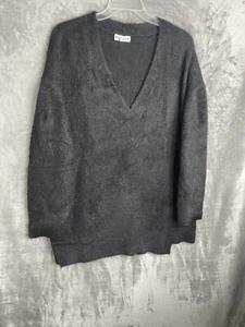 🆕 Suéter Pullover Túnica Cuello en V Difuso Para Mujer Ava & Viv Negro Talla 1X - Imagen 1 de 9