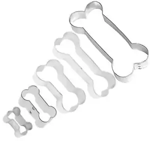 Set tagliabiscotti per trattamento ossa di cane 5 pezzi NUOVO! Rifugio per Animali Domestici in Metallo per Cuccioli Tr - Foto 1 di 7