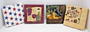 Party Cocktail Napkins Lot of 4: 4th July, Wine, Chocolate, Labs - Picture 1 of 1