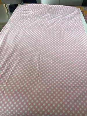 Vintage Wondercale Pink Gingham Double Flat Sheet & 2 pillowcases by Springmaid - Image 1 of 4