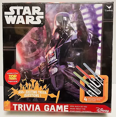 Star Wars Trivia Juego 650+ Preguntas 4 Rompecabezas Sable de Luz NUEVO Precintado Cardenal. Foto 1 de 4