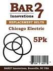 5 PACK Replacement Drive Belt CHICAGO ELECTRIC Rock Tumbler BRASS POLISHING