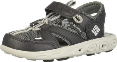 Columbia TechSun Sport Sandals Youth Boys 5 Gray Omni Grip NEW - Image 1 of 4