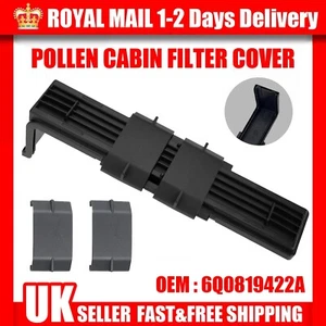 For Seat Ibiza VW Polo Audi Skoda Fabia Pollen / Cabin Filter Cover 6Q0819422A - Picture 1 of 8