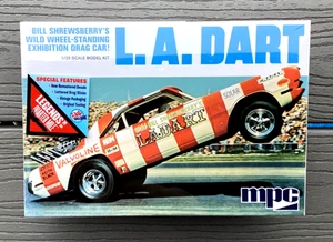 MPC 1/25 L.A. DART BILL SHREWSBERRY'S WILD WHEEL STANDING DRAG CAR MODEL KIT 974 - Picture 1 of 24