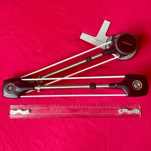 Mutoh LEFT HANDED Drafting Machine Drafter Model EL-17 w 17 in Ruler - Rare! - Picture 1 of 5