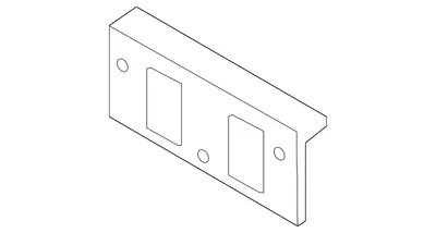 Genuine Kia License Bracket 86519-P2010 - Image 1 of 2
