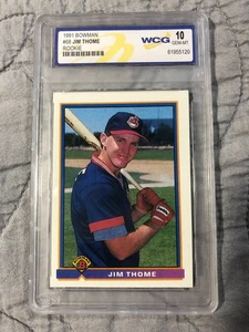 1991 Bowman #68 Jim Thome Cleveland Indians Rookie WCG 10 GEM MINT - Bild 1 von 2