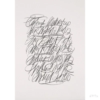 FRIEDERIKE FELDMANN ORIGINAL LITHOGRAFIE TYPOGRAFIE SIGNIERT BERLIN VP: 100€* - Bild 1 von 4