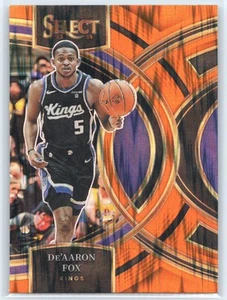 2023-24 Panini Select Orange Flash Premier De'Aaron Fox Sacramento Kings #152 - Picture 1 of 2