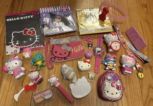 Hello Kitty Lot Figures Toys Purse Headband Barrette Pez Mini Lanyard - Picture 1 of 9