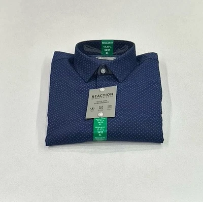 Kenneth Cole Men's Quick Dry Performance Dress Shirt, Blue, XL (17-17.5, 34/35) - Image 1 of 4