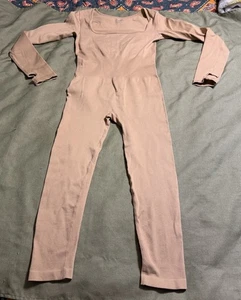 NEU OHNE ETIKETT "MASSMODE" SUPER-STRETCH GANZKÖRPER ANZUG DAMEN XL Extra Large BEIGE NEU - Bild 1 von 7