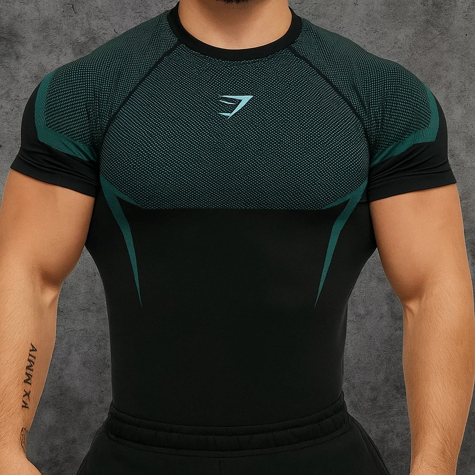 Gymshark Onyx 5.0 Seamless  T-Shirt in Schwarz L /Grau L/Blau M/Grün L NEU OVP - Bild 1 von 1