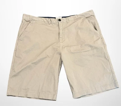 Jachs Shorts Mens 42 Khaki Tan Flat Front Casual Stretch Cotton Chino Classic - Image 1 of 4