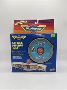 Vintage Micro Machines 1989 Car Wax Detailing Shop Playset SEALED Z5 - Picture 1 of 2