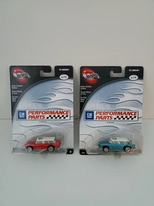 Hot Wheels 2003 100% Preferred Lot of 2 GM Performance Parts '55 Chevy Nomad - Picture 1 of 11