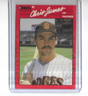 1990 Donruss #323 Chris James San Diego Padres - Image 1 of 2